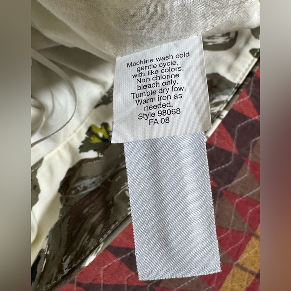 J.Crew Size 6 Floral Cotton A-Line Lined Pleated Skirt Pockets - Picture 5 of 12